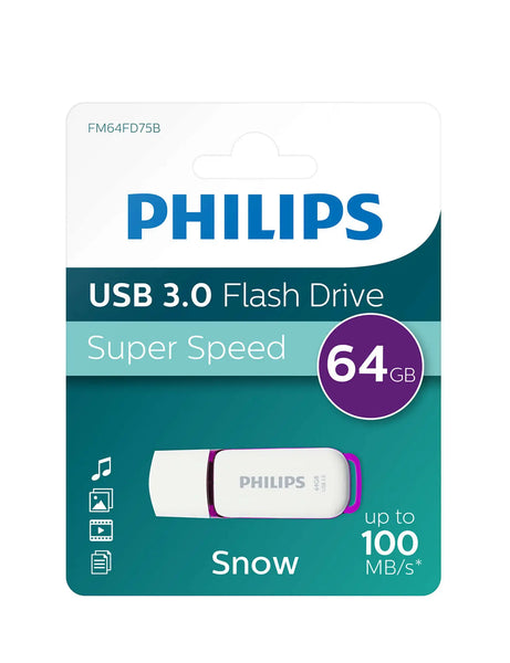 USB 3.0-drev, 64 GB, Philips