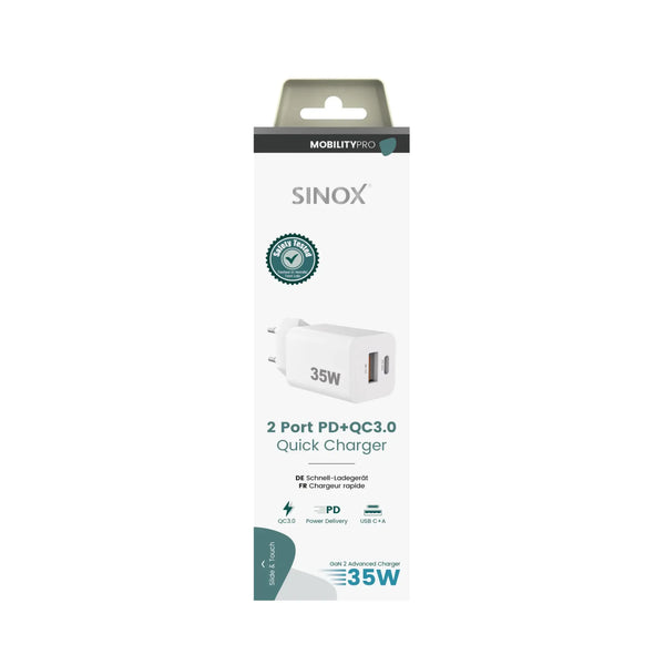 USB-C PD 35W lader (EU-stik)