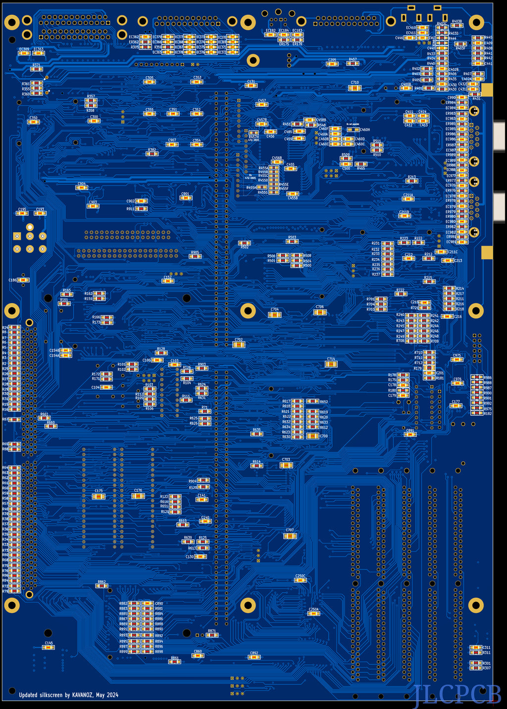 Amiga 4000 Partially Populated Replica Motherboard