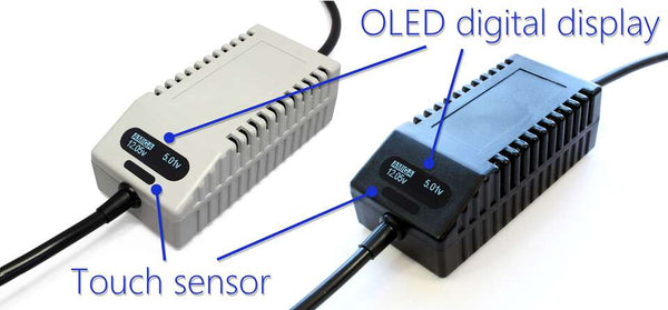 Amiga CD32-strømforsyning med OLED-skærm