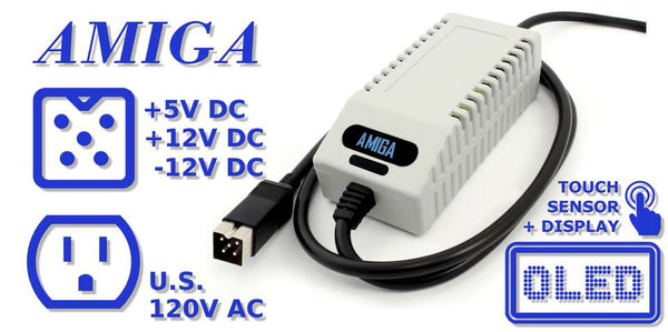 Amiga Power Supply with OLED Screen (US plug)