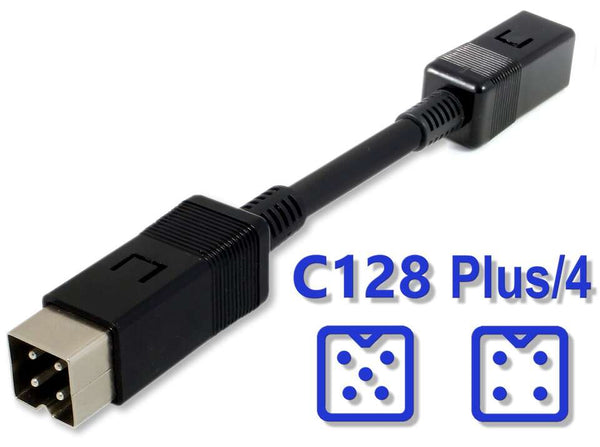 C128 til Plus/4 strøm-adapter
