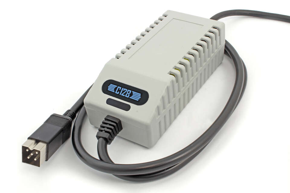 Commodore 128 Power Supply with OLED Screen