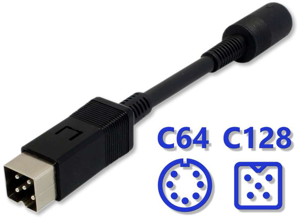 C64 til C128 strøm-adapter
