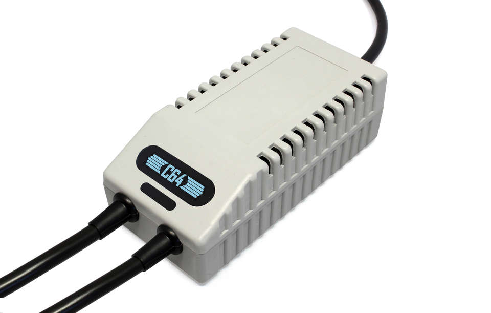 Dual C64 / VIC-20 + Floppy Drive Power Supply with OLED Screen