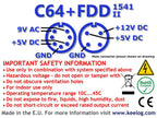 Dual C64 / VIC-20 + Floppy Drive Power Supply with OLED Screen