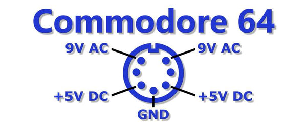 C64/VIC-20-strømforsyning med OLED-skærm