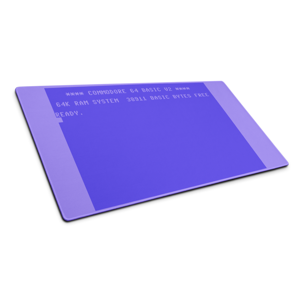 C64 BASIC Screen Gaming Mouse Pad