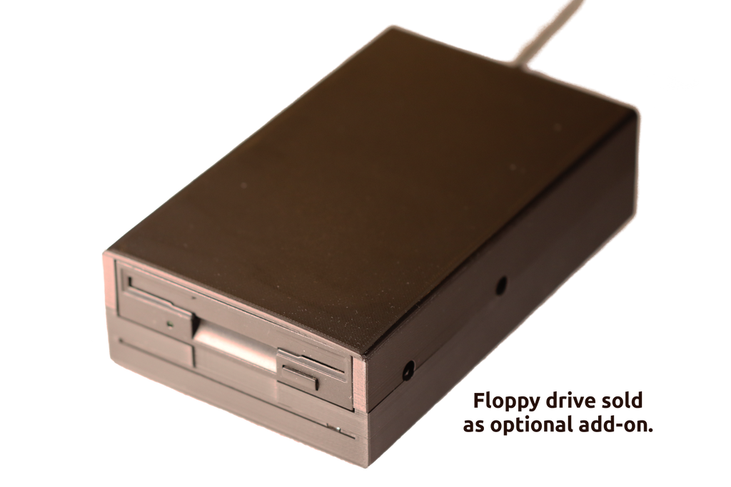 Greaseweazle v4.1 mounted in 3.5" drive enclosure