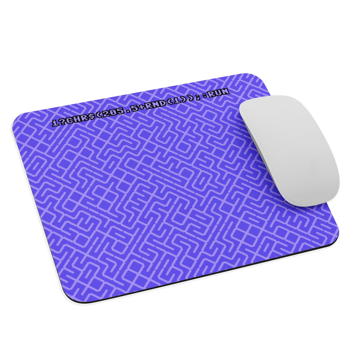 C64 One-Line BASIC Maze Mouse Pad