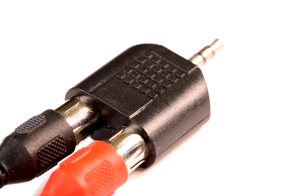 RCA til mini-jack-adapter