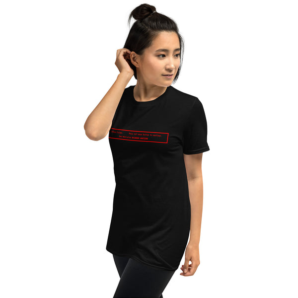 Amiga Guru Meditation - kortærmet unisex-tshirt