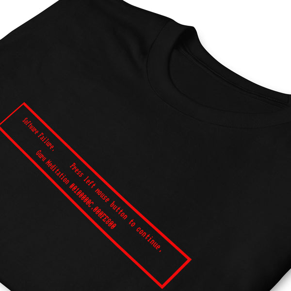 Amiga Guru Meditation - kortærmet unisex-tshirt