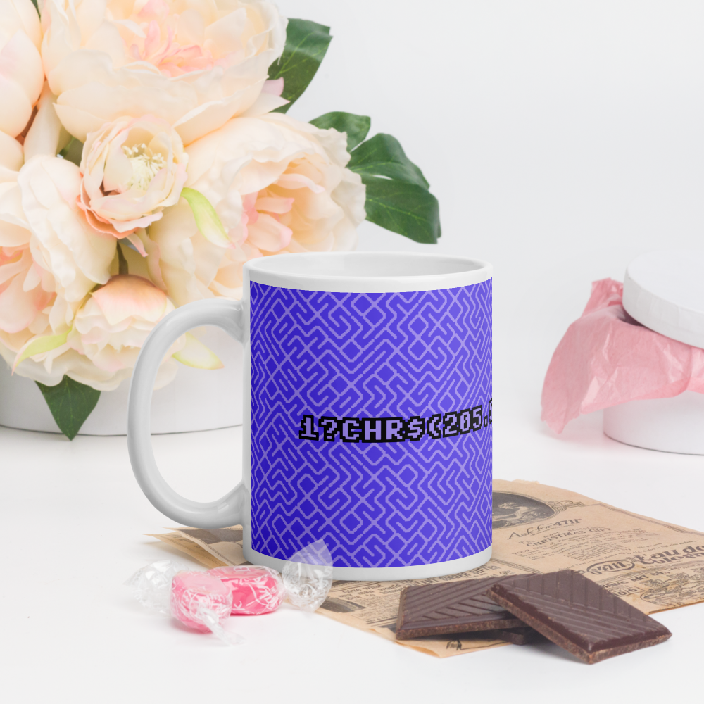 C64 One-Line BASIC Maze mug